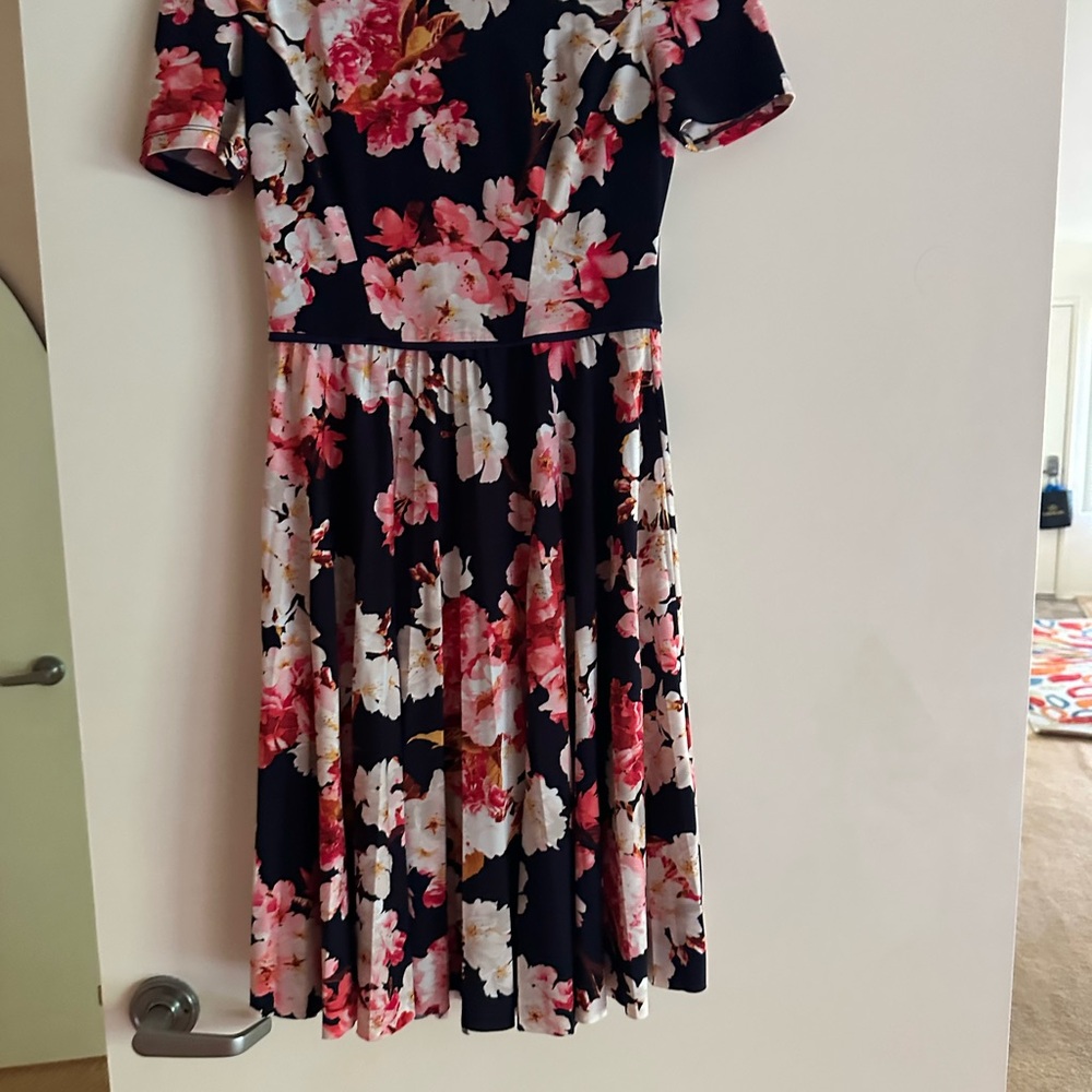 Floral Kids Dress - Pink and Black